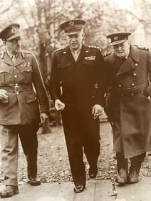 World War II Eisenhower, Churchill Photo Print