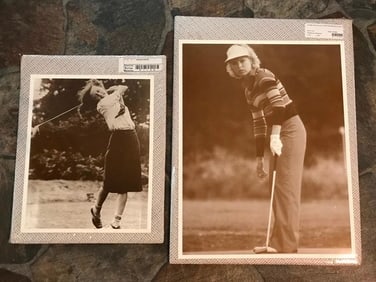Pair of Women Golfers Photo Prints