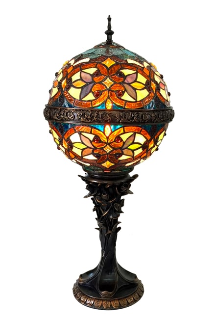 Spectacular Mounted Art Glass Globe Light (1 of 3)