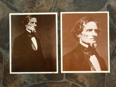 Pair of Confederate States President Jefferson Davis Photo Prints