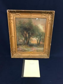 Signed Lucien Powell Landscape Painting