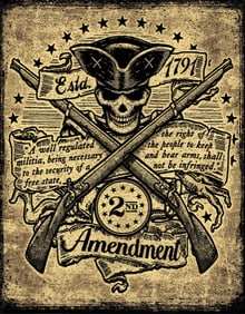 2nd Amendment Metal Pub Bar Sign