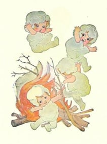 1914 Children's Print, Popcorn Children