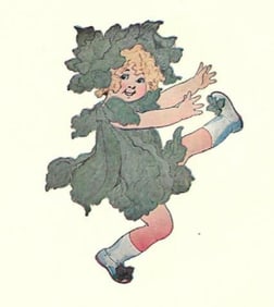 1914 Children's Prints, Spinach, Green Pea Children
