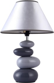 Decorative Ceramic Stone Cairn Lamp