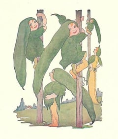 1914 Children's Prints, String Beans, Gooseberry