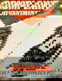 Complaint Dept Metal Pub Bar Sign