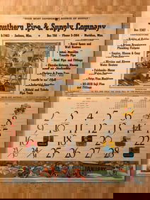 Mid Century 1955 Calendar, Southern Pipe Supply Company