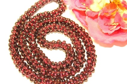 Art Deco Garnets Pyrope Necklace