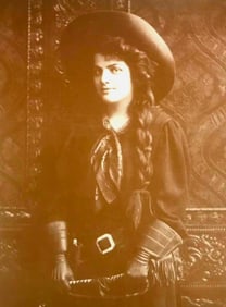 Mabel Dixey Western Cowgirl Photo Print