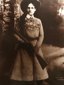 Annie Oakley Sepia Photo Print