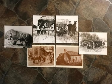 Group of Vintage American Pioneers Photo Prints