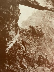 19th Century Scene, Miners, Western Mountains