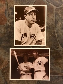 Pair of Joe DiMaggio New York Yankees Photo Prints