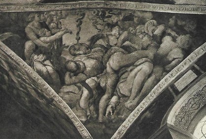 Vintage c1920’s Half-tone Print, #301B Story of the Brazen Serpent