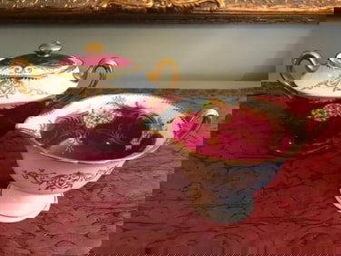 Vintage Shelley China Creamer Sugar Set