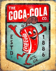 Coca Cola Metal Sign