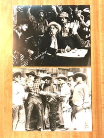 Pair of Silent Movie Western Saloon Photo Prints