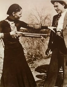 Gangsters Bonnie And Clyde Photo Print