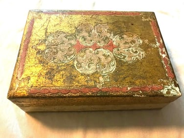 Vintage Florentine Giltwood Box