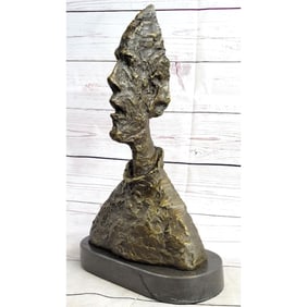 After Giacometti, Bust of Diego Bronze Sculpture