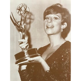 Barbra Streisand Holding Award Photo Print