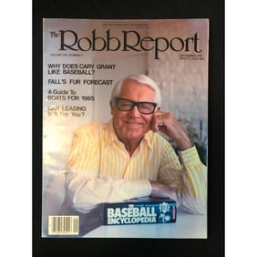 1984 Robb Report Magazine, Cary Grant Cover