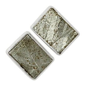 Muonionalusta Meteorite Sterling Earrings