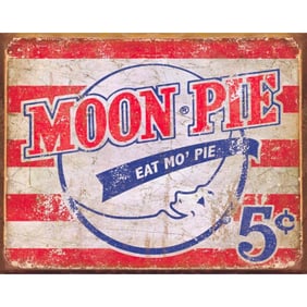 Moon Pie Metal Pub Bar Sign