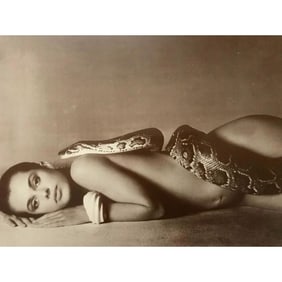 Actress Model Natassia Kinski With Snake Photo Print
