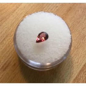 Natural Pink Tourmaline Pear Faceted Gemstone