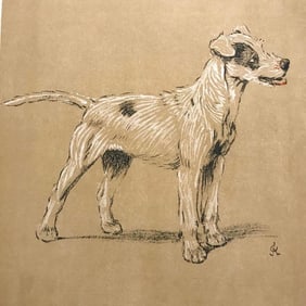 Early 1900s Lithograph, A Dog Day