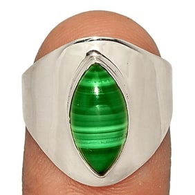 Malachite Sterling Silver Ring