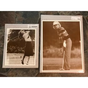 Pair of Women Golfers Photo Prints