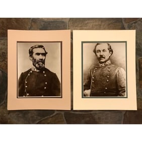 Pair of Confederate Civil War Generals Photo Prints