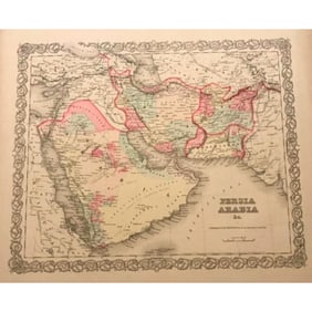 1856 J.H. Colton Map, Persia, Arabia No.27