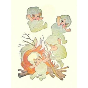 1914 Children's Print, Popcorn Children