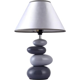 Decorative Ceramic Stone Cairn Lamp