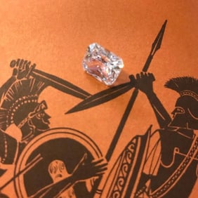 12ct Radiant Cut Cubic Zirconia Diamond Simulant