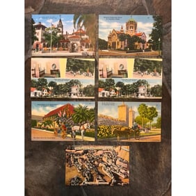 Group of 1940s St Augustine Florida Postcards
