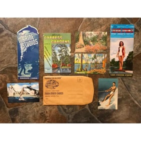 Vintage Brochures, Postcards, Cypress Gardens, Silver Springs, Marineland Florida