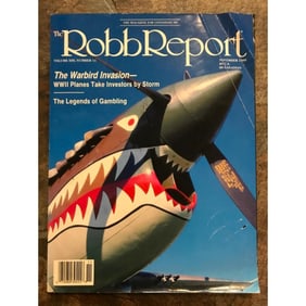1989 Robb Report Magazine, World War II Warbirds Cover
