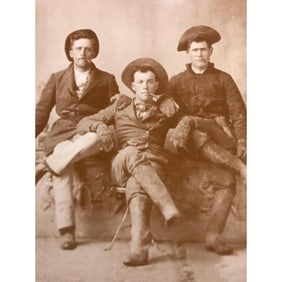 Three Cowboys Sepia Photo Print
