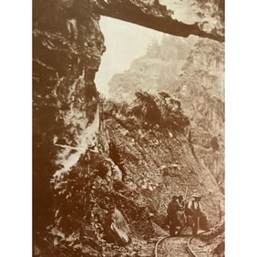 19th Century Scene, Miners, Western Mountains