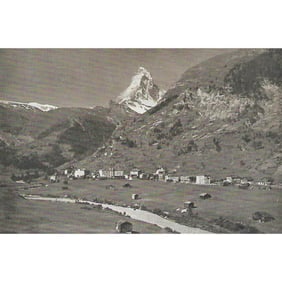 Early 1900's Print, #1882 Matterhorn, Switzerland