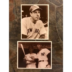 Pair of Joe DiMaggio New York Yankees Photo Prints
