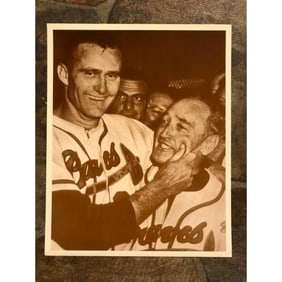 Lew Burdette, Fred Haney, Milwaukee Braves Baseball Photo Print