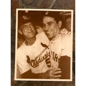 Yankees Yogi Berra, Cardinals Johnny Kearne Photo Print
