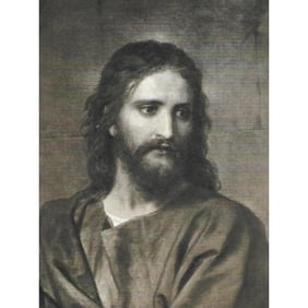 Early 1900s Half-tone Print, #802B The Christ