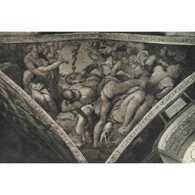 Vintage c1920’s Half-tone Print, #301B Story of the Brazen Serpent